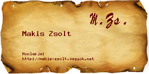 Makis Zsolt névjegykártya